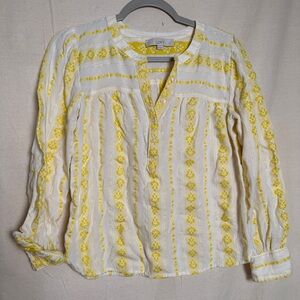 Loft yellow blouse